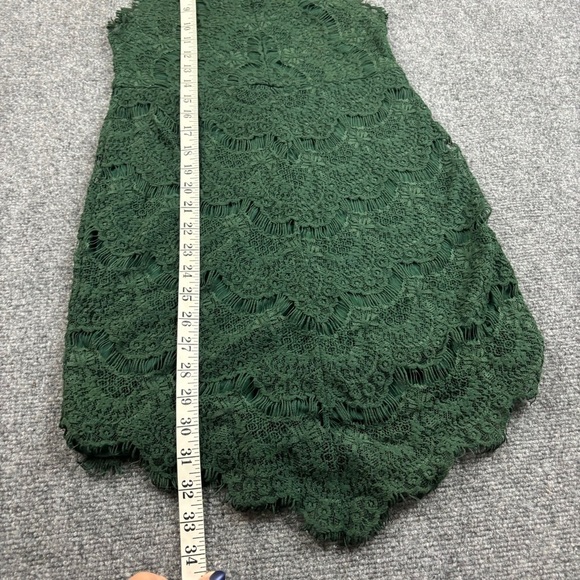 FREE PEOPLE Intimately Women’s Green Lace Mini Dress size: XS - Picture 8 of 10